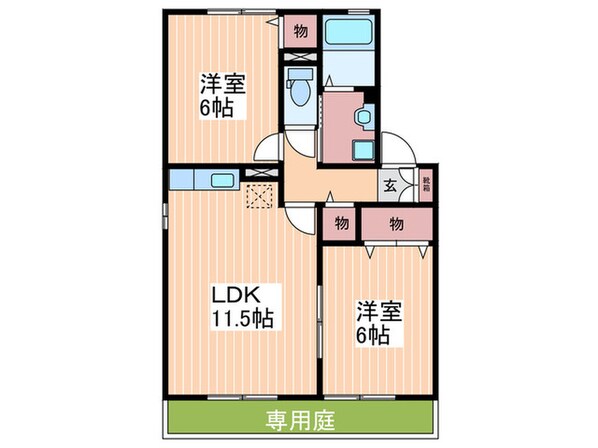 セジュール川本の物件間取画像